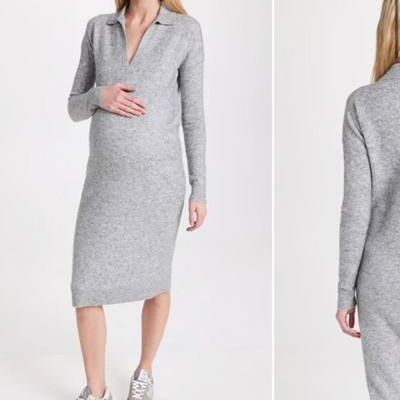 Hatch Dresses & Skirts - Hatch Maternity Polo Knit Sweater Midi Dress sz 1 Small